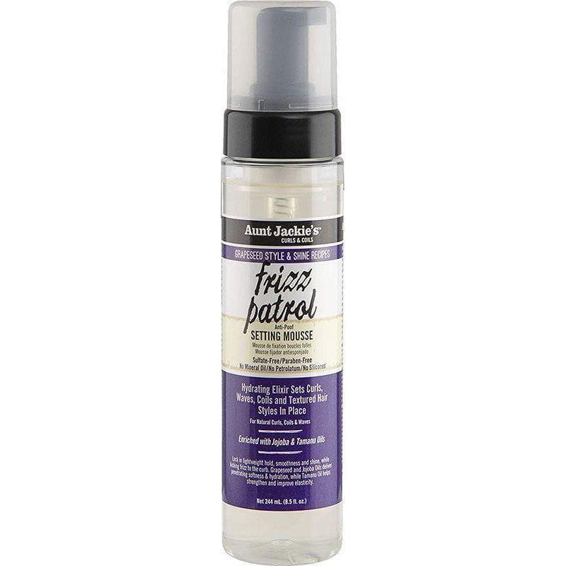 Aunt Jackie's Curls & Coils Frizz Patrol Anti-Poof Setting Mousse 244ml