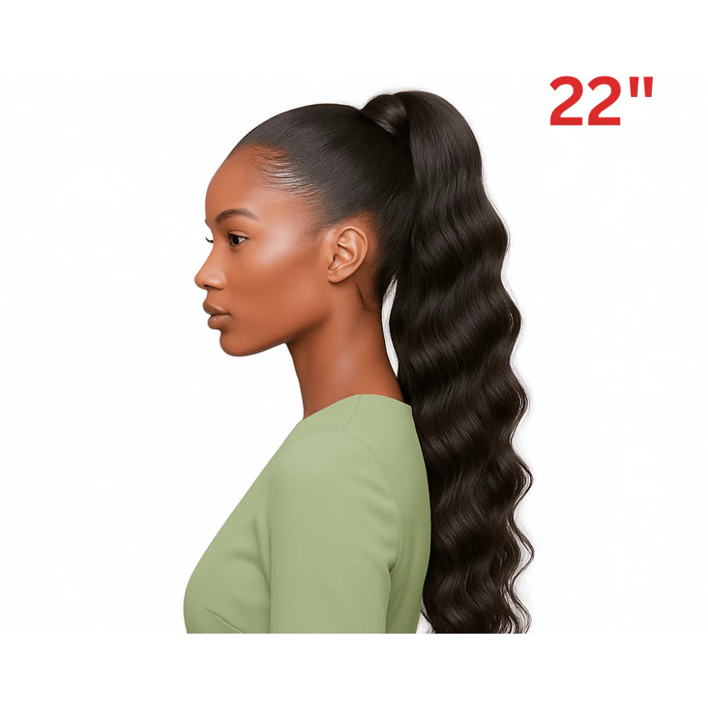 Dream Hair El Ponytail Wavy Human Hair 22" & 24" - Image 5