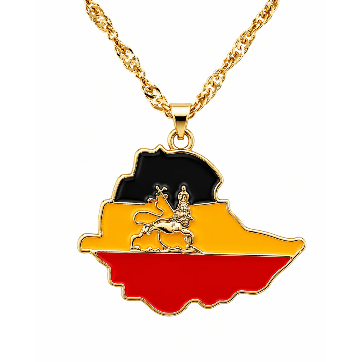 Dreamfix Ethiopia Pendant with Lion Emblem - Image 3