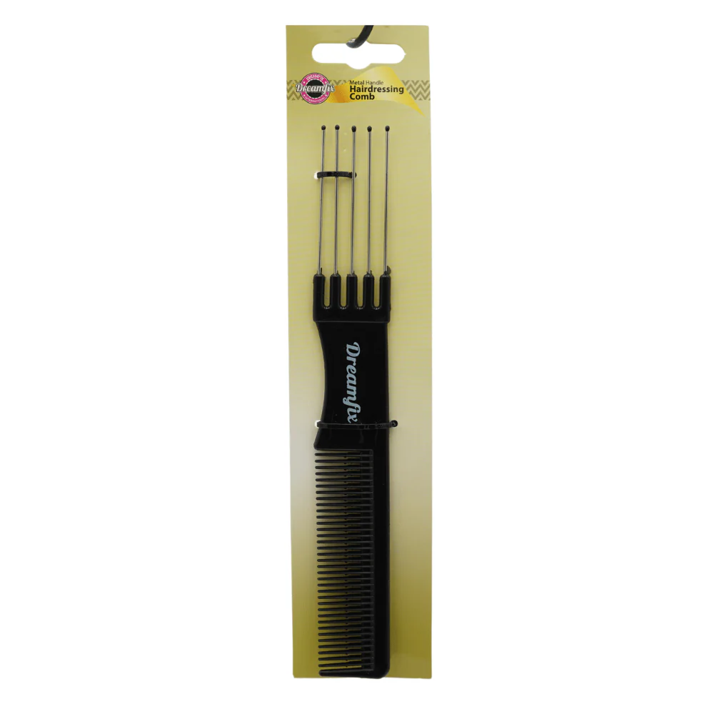 Dreamfix Hairdressing Comb (Metal Handle) - Image 2