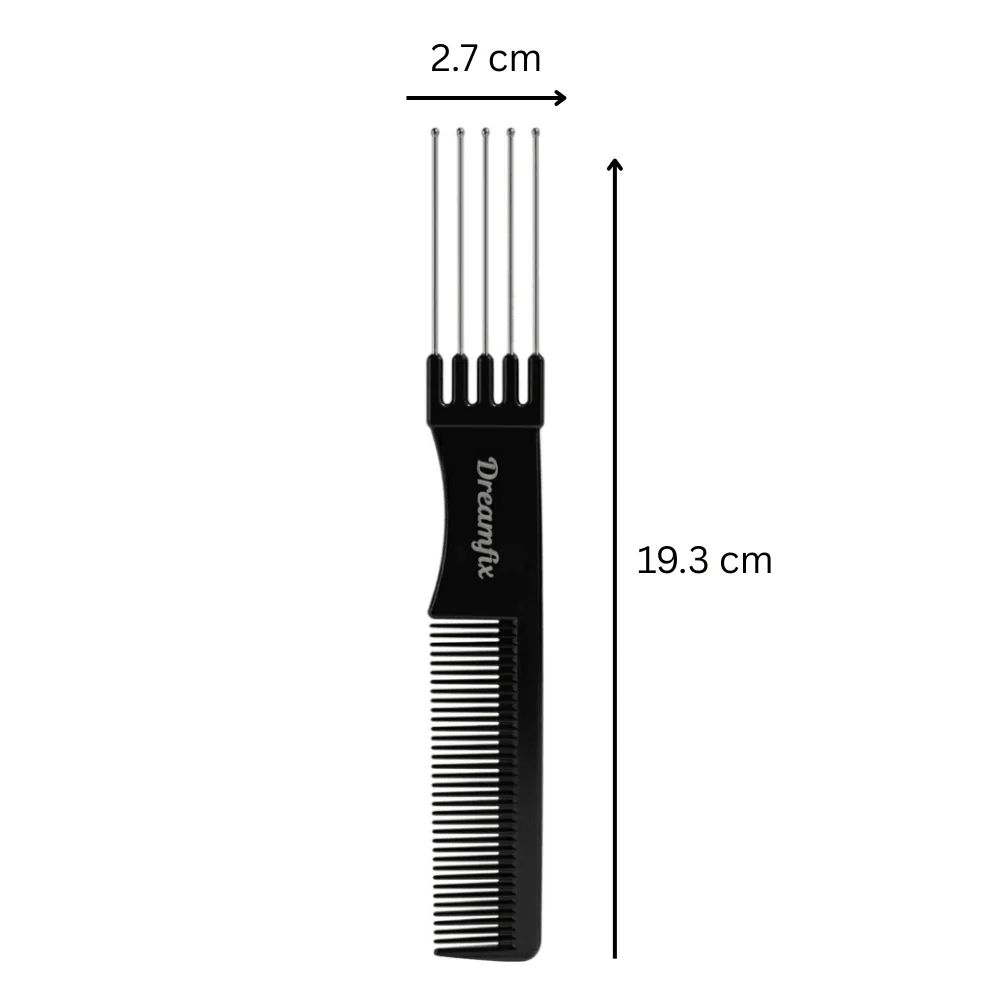 Dreamfix Hairdressing Comb (Metal Handle) - Image 3