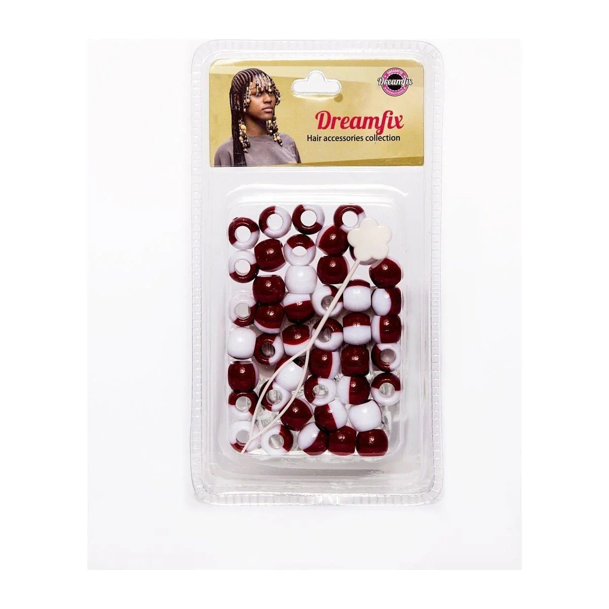 Dreamfix Plastic Hair Beads For Kids Assorted - Image 18