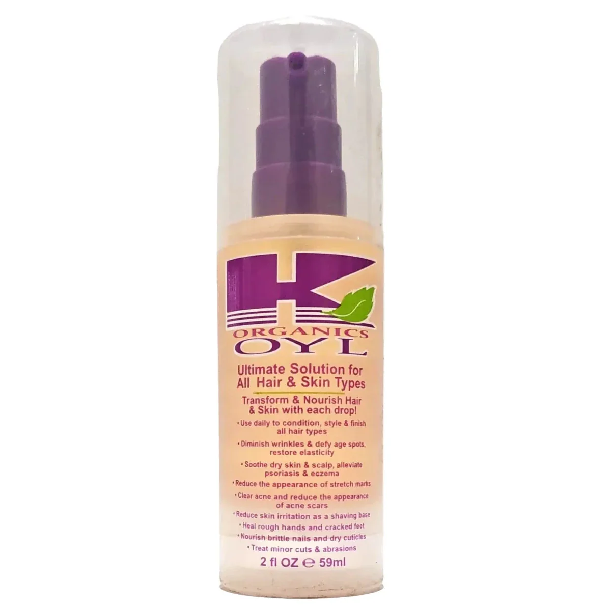 K Organics OYL Ultimate Solution for All Hair & Skin Types 2oz