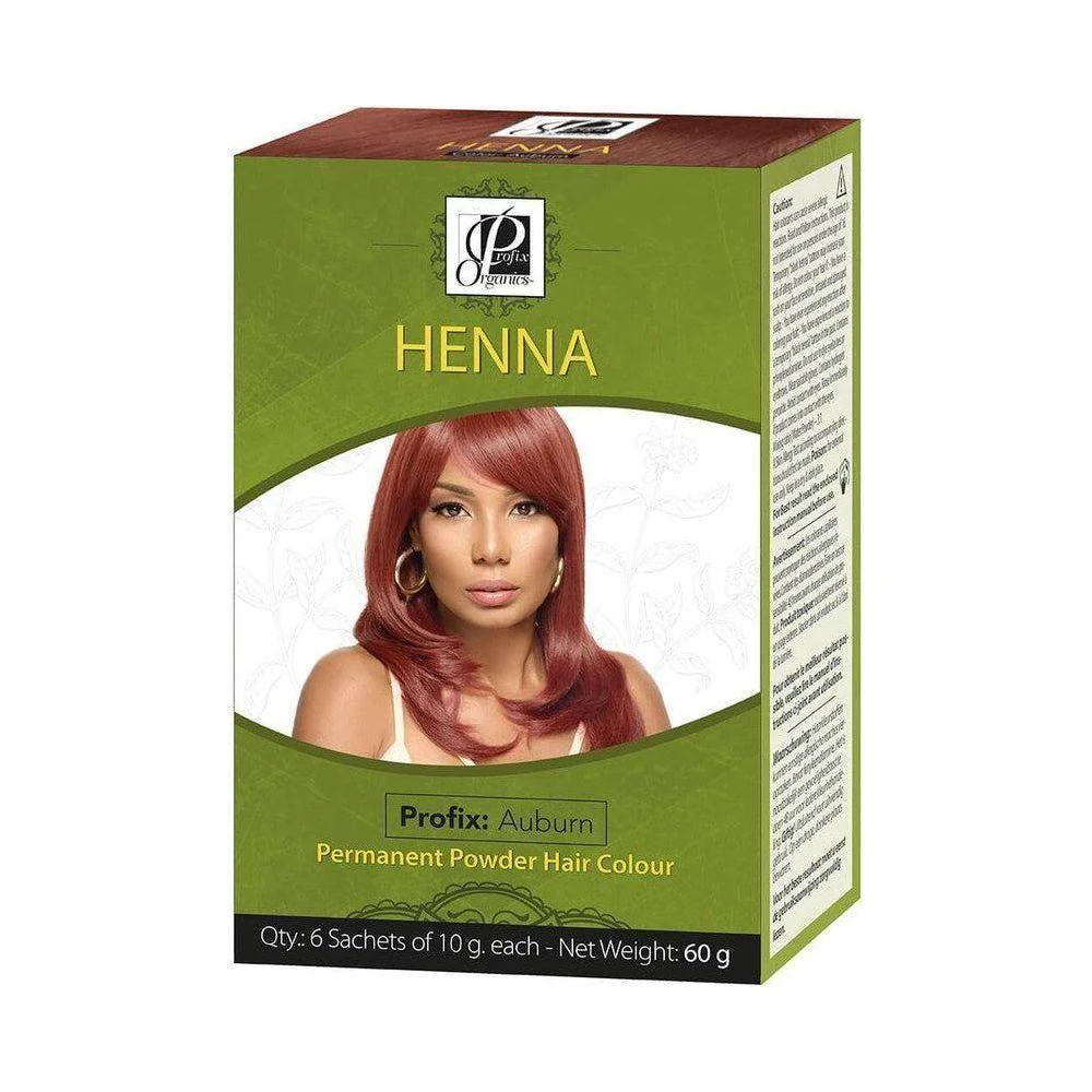 Profix Organics Henna Permanent Powder Hair Colour 60g - Image 5
