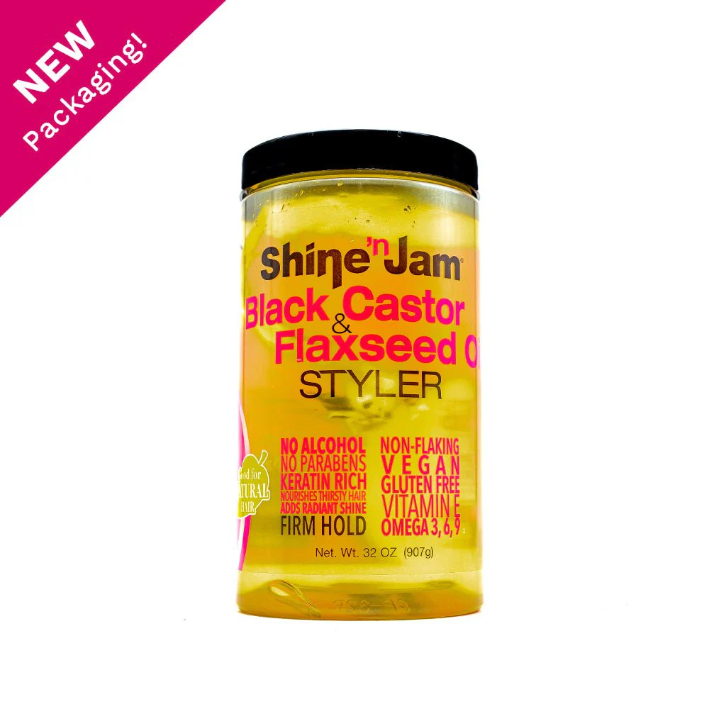 Shine-n-Jam Black Castor & Flaxseed Oil Gel - Image 10
