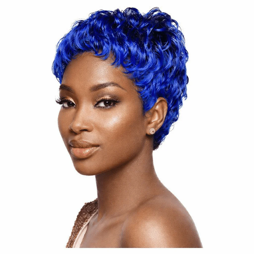 Dream Hair Wig Synthetic Hair, Kunsthaar Perücke, Color:Tt1B/Blue